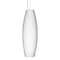 Besa Lighting Suzi 18 Cord Pendant, Opal Matte, Satin Nickel Finish, 1x150W Incandescent 1KX-412707-SN - alternate 1